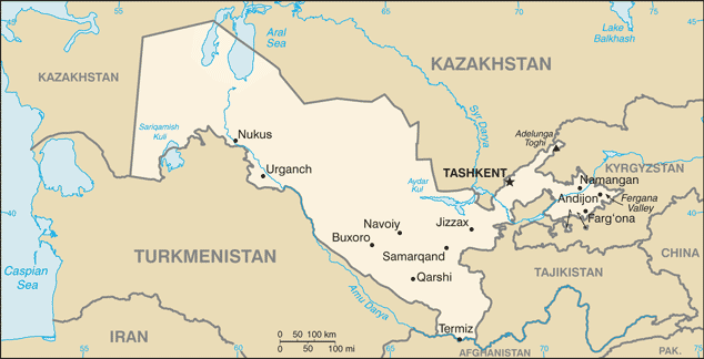 Климат Узбекистан
